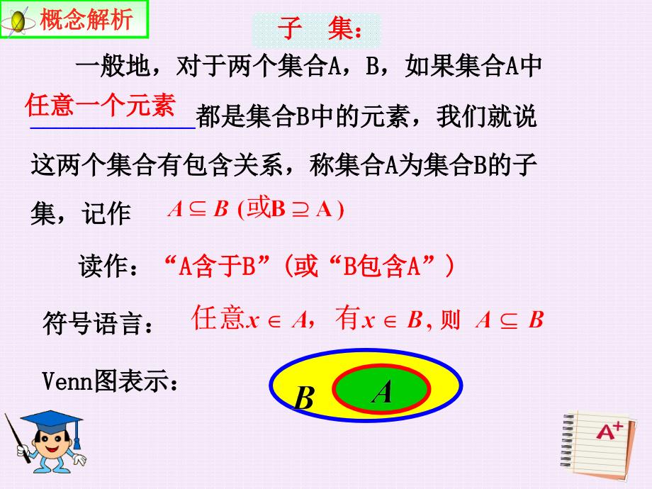 2017-2018学年人教a版必修1 集合的基本关系 课件（16张）_第4页