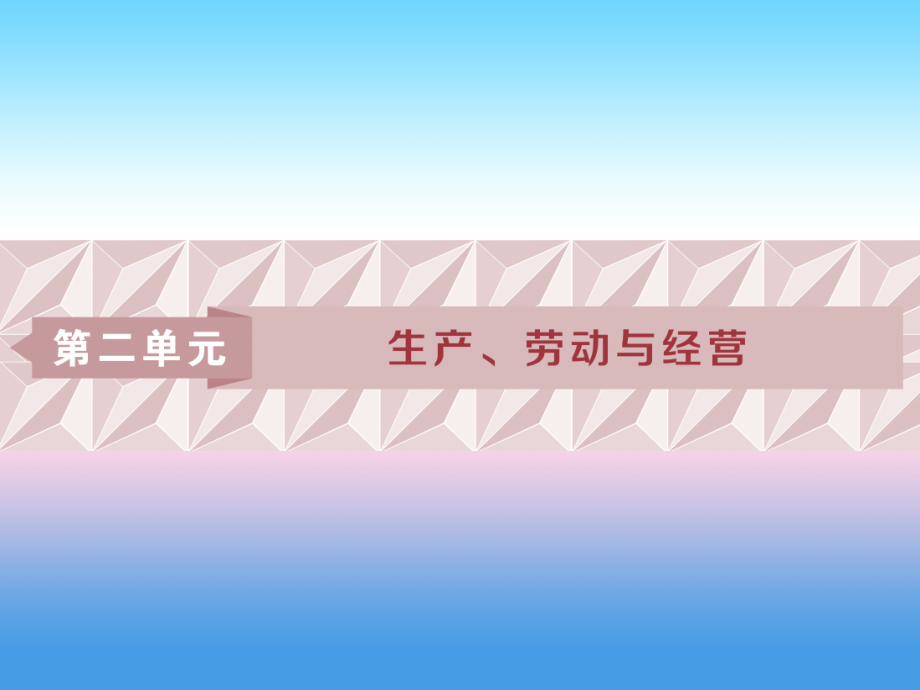 2019届高考政治（人教版）一轮复习课件：第2单元 生产、劳动与经营 第4课 生产与经济制度（必修1）_第1页