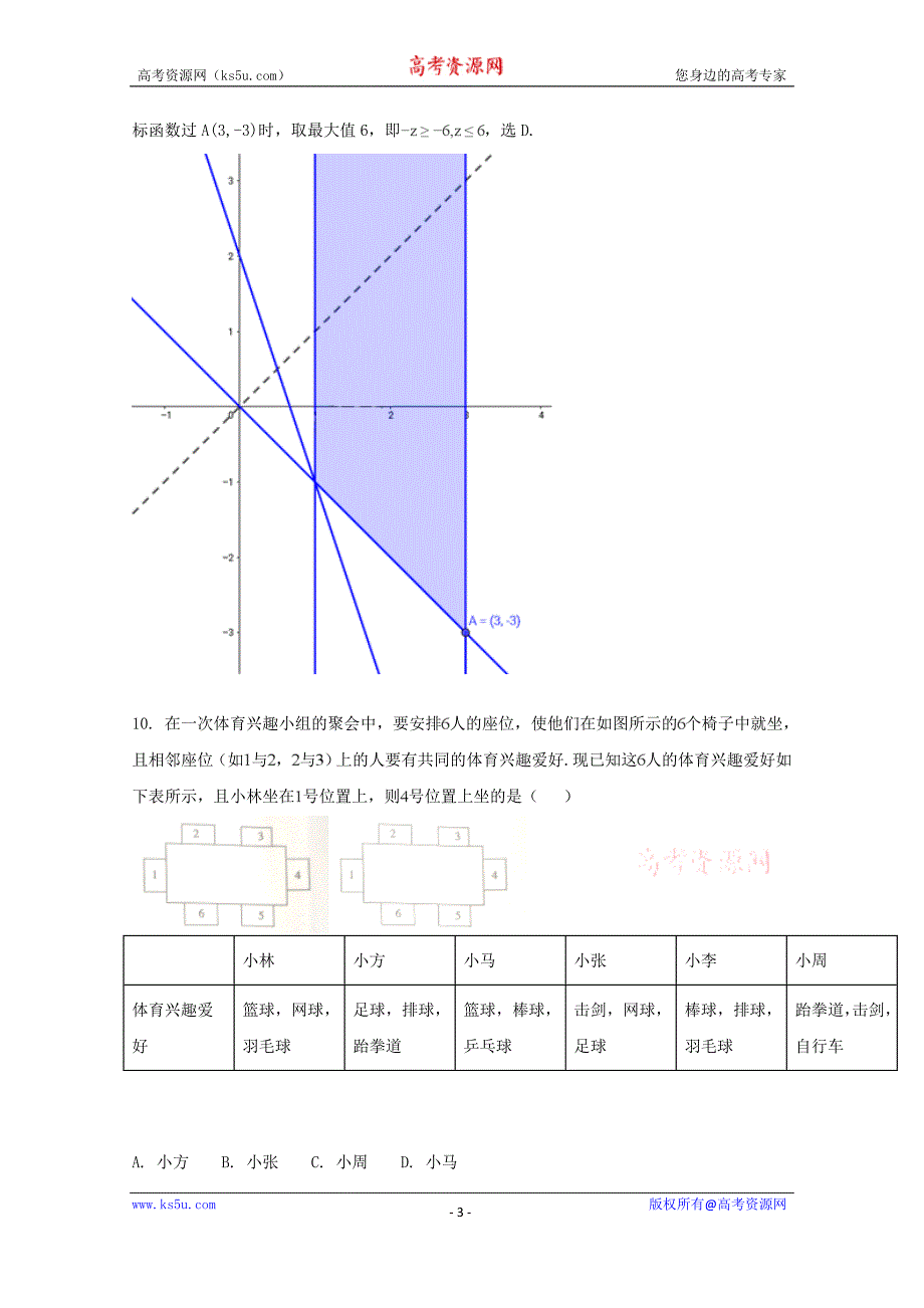 【解析版】吉林省乾安县第七中学2018届高三上学期第三次模拟考试数学（文）试题 word版含解析_第3页