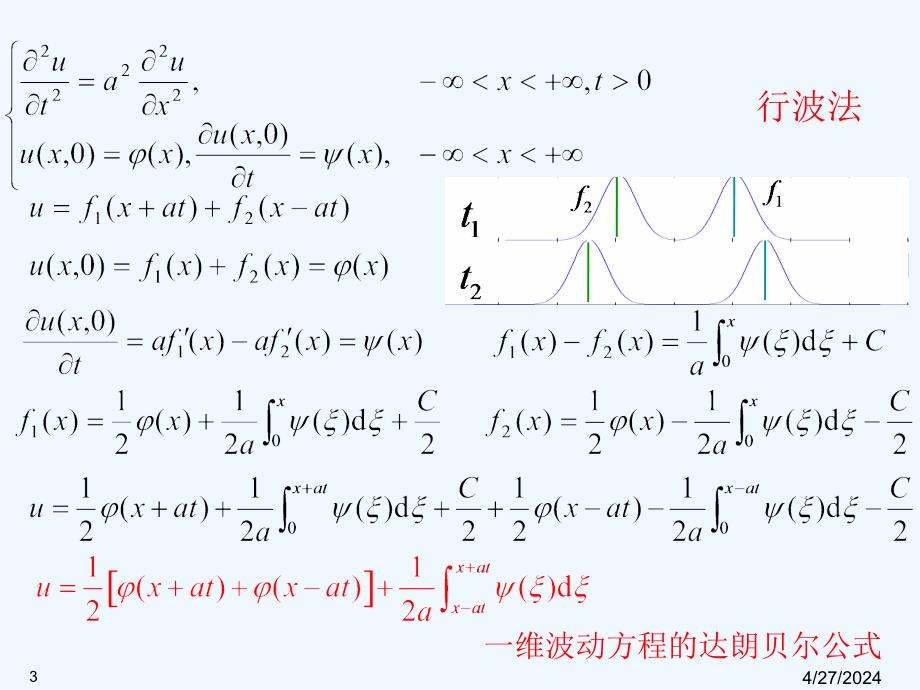 数理方程第三章行波法与积分变换法_第3页