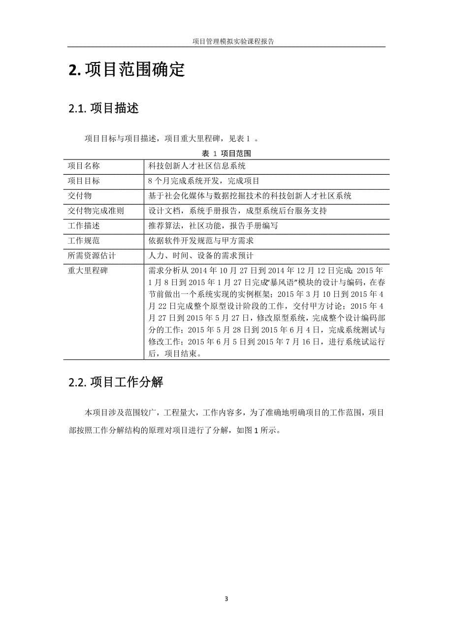 项目管理模拟实验报告_第5页