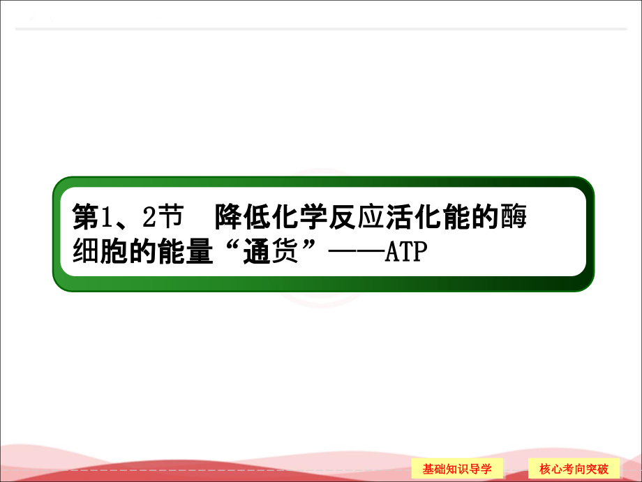 2018届高考生物一轮复习课件：1-5-1、2降低化学反应活化能酶_第4页