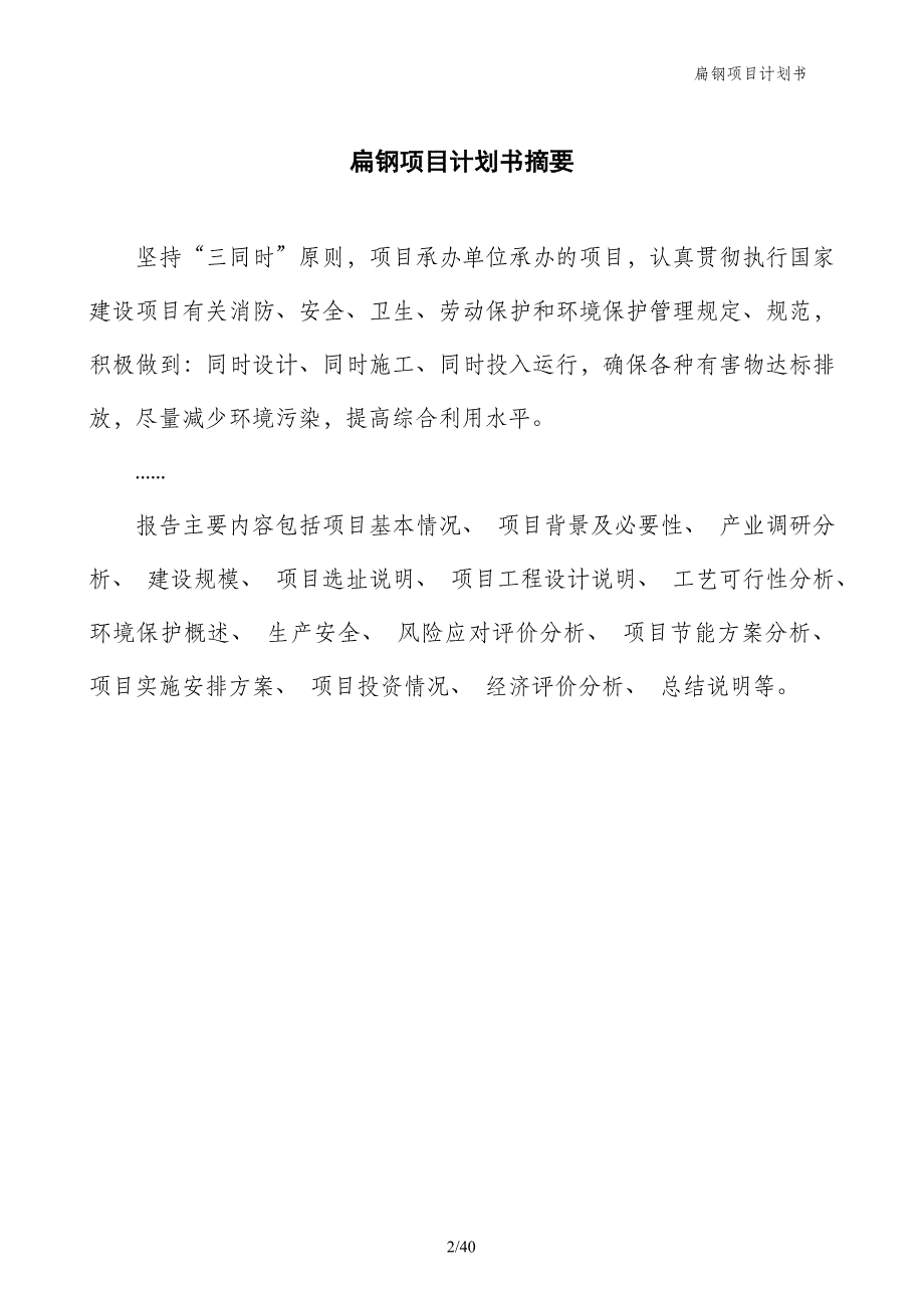 扁钢项目计划书_第2页