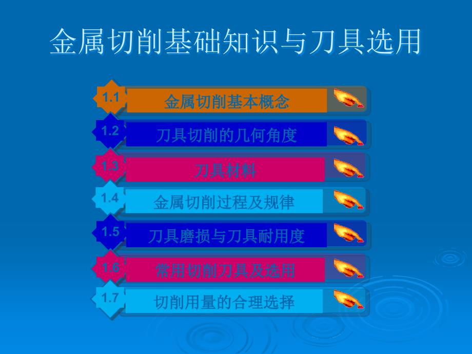 金属切削基础知识及刀具选用_第1页