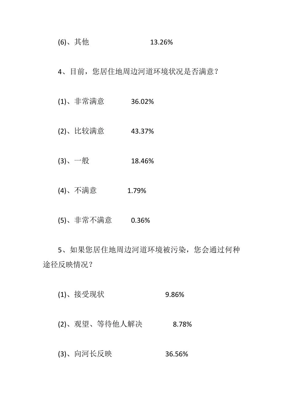 xx河长制工作情况问卷调查反馈报告_第3页