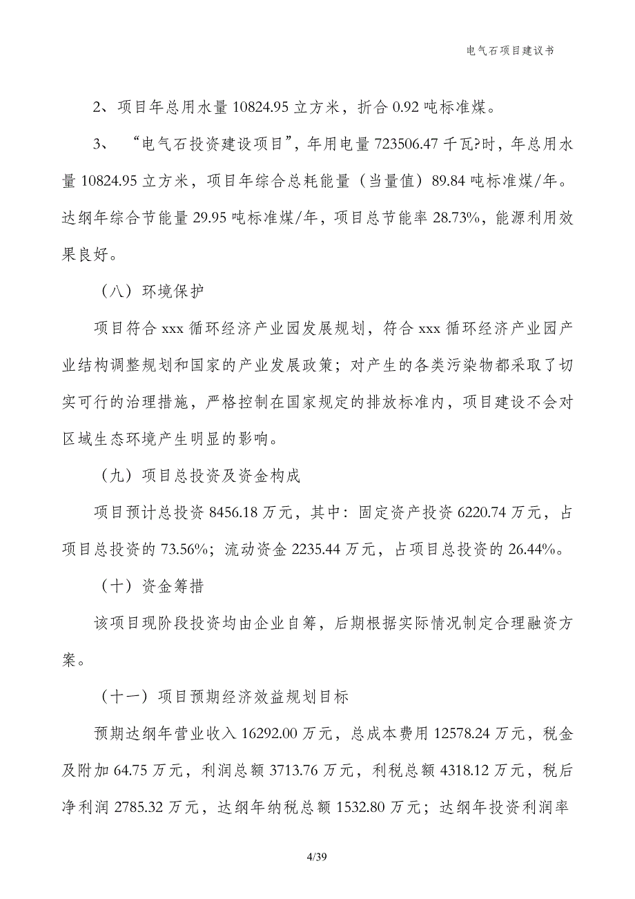 电气石项目建议书_第4页