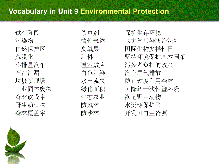 unit+9.环境保护_第2页
