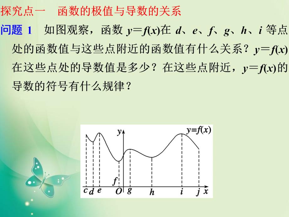 2018-2019学年人教b版选修1-1 3.3.2 利用导数研究函数的极值 课件（18张）_第3页