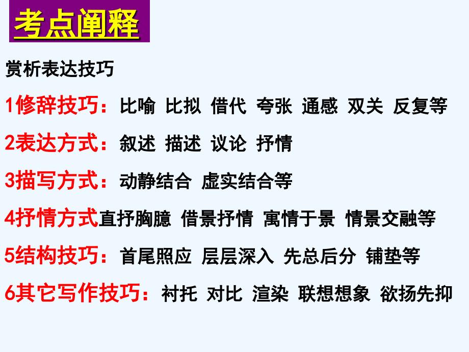 鉴赏古代诗歌表达技巧-新人教_第4页