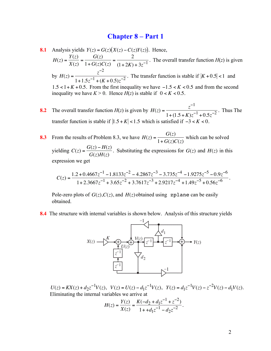 数字信号处理-基于计算机的方法(第四版)答案  8-11章_第2页