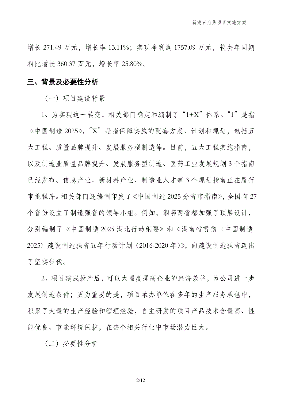 新建石油焦项目实施方案_第2页