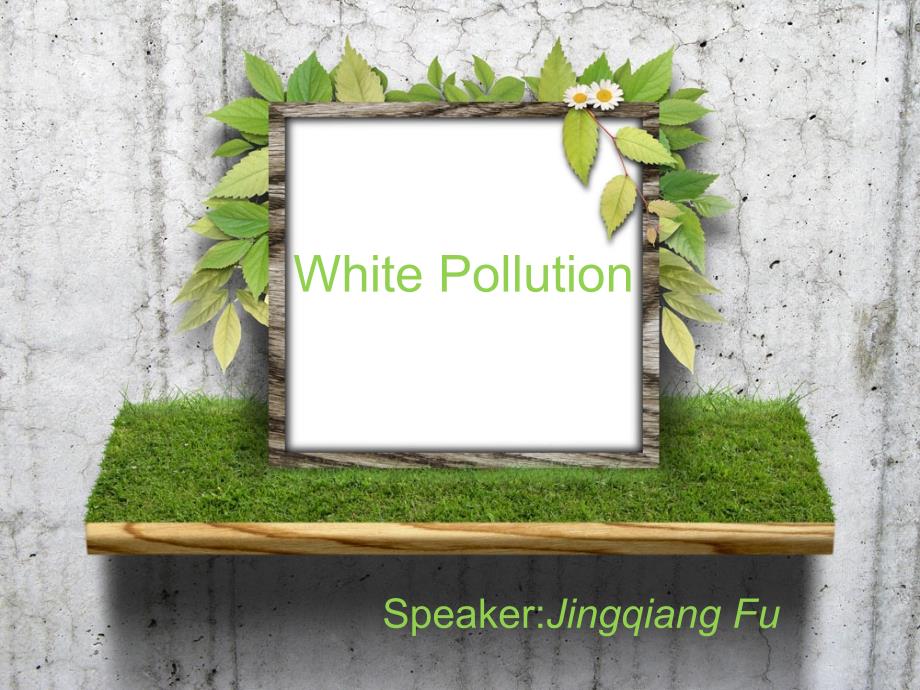 白色污染主题会议英语_第1页