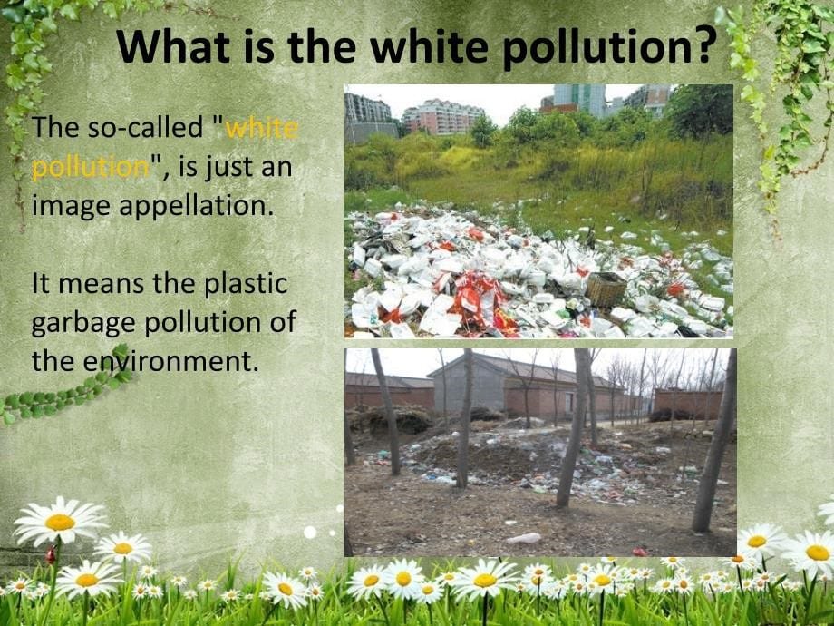 白色污染主题会议英语_第5页