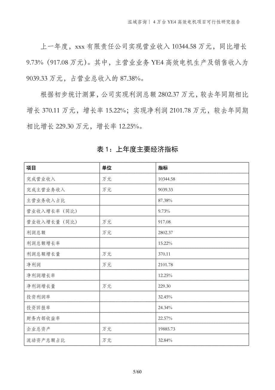 4万台YE4高效电机项目可行性研究报告_第5页