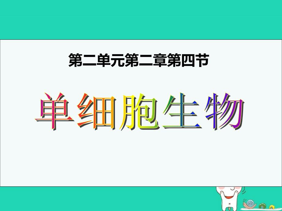 2018年七年级生物上册2.2.4单细胞生物课件4新版新人教版_第1页