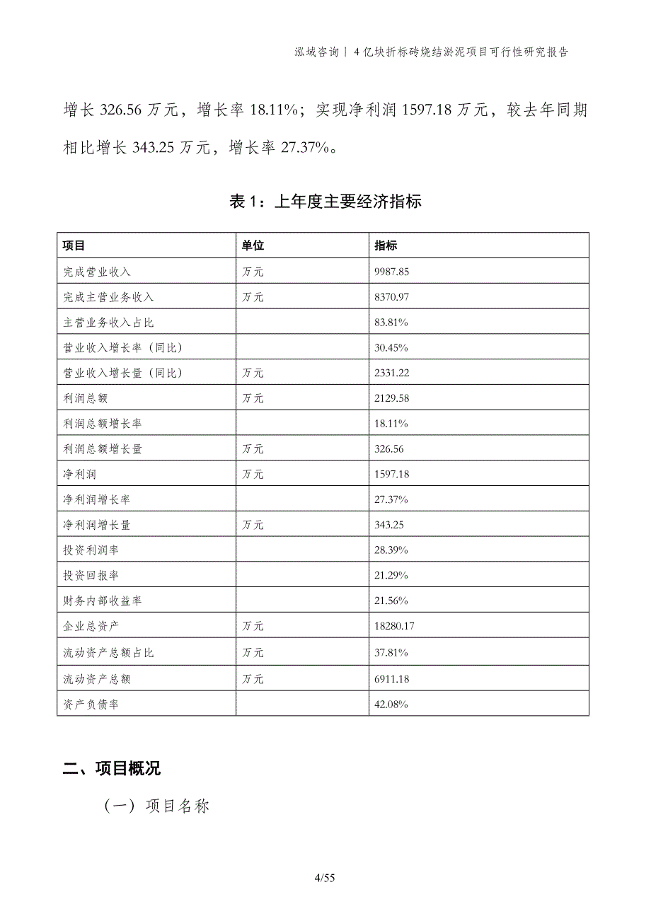 4亿块折标砖烧结淤泥项目可行性研究报告_第4页