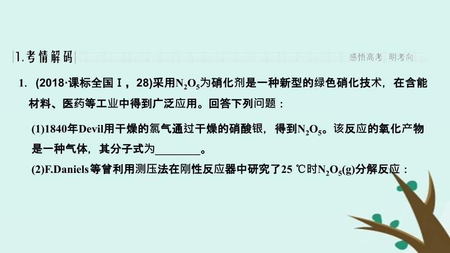 2019版高考化学二轮复习 第二篇 理综化学填空题突破 第9题 以速率、平衡为中心的原理综合题课件_第2页