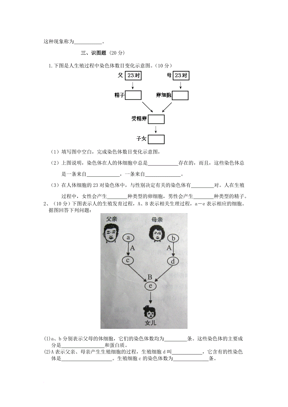 八年级生物上学期期末考试试题 新人教版5_第3页