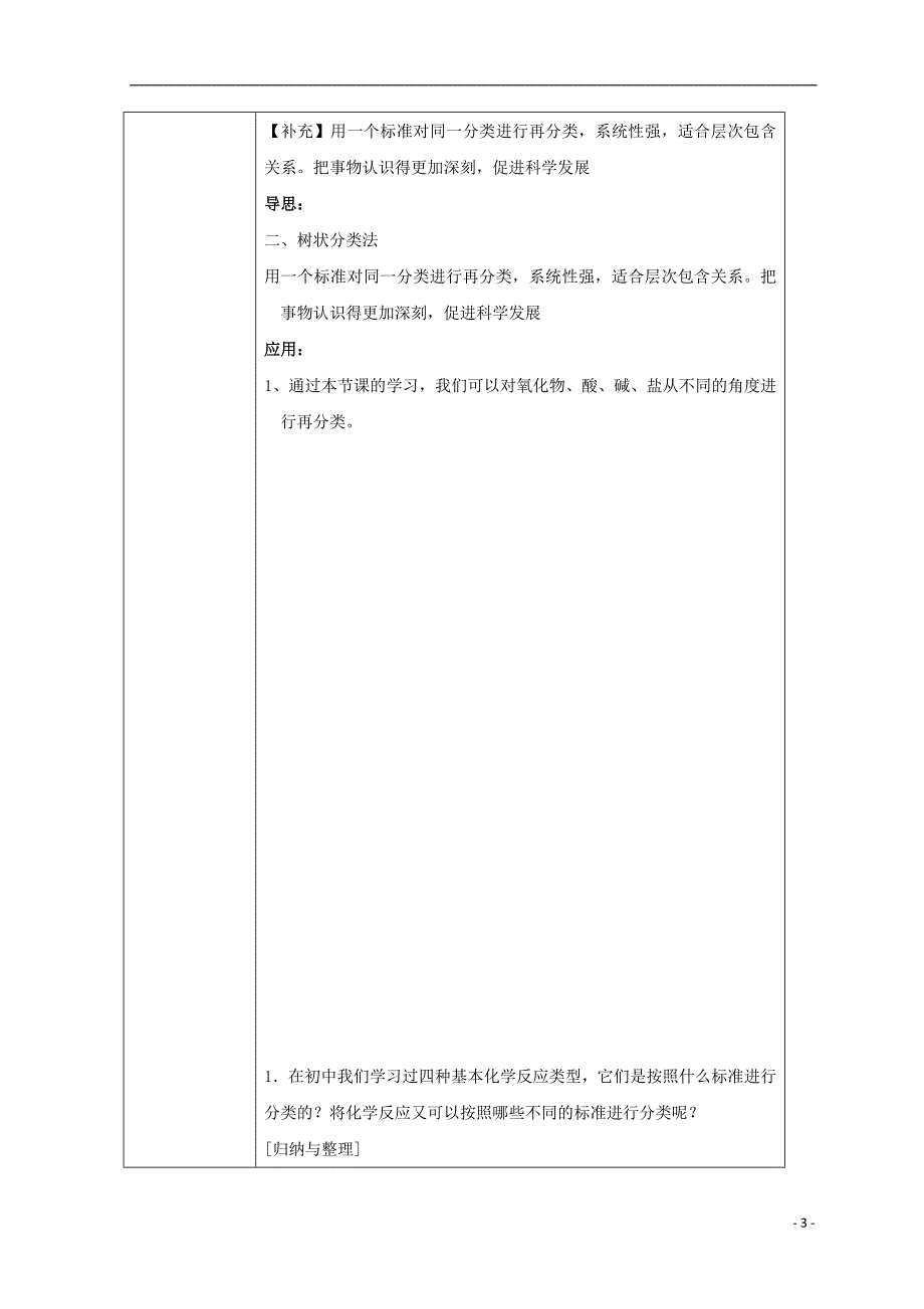 2018-2019学年高中化学 第2章 化学物质及其变化 第1节 物质的分类 第1课时教案 新人教版必修1_第3页