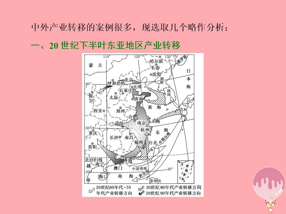 2017_2018学年高中地理第四单元区域综合开发与可持续发展小专题大智慧中外重要产业转移的实例分析课件鲁教版必修3_第2页