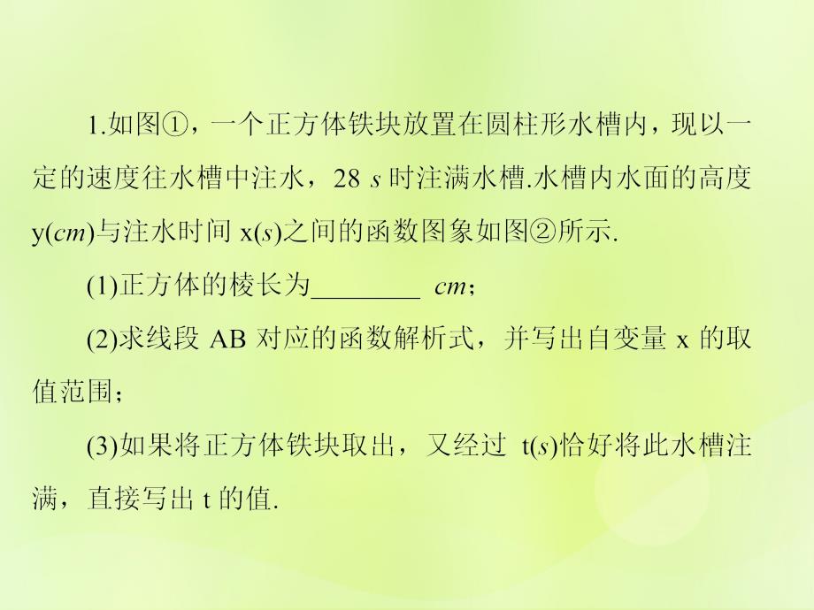 通用版2019年中考数学总复习题型集训19_函数实际应用题c.几何类课件_第3页