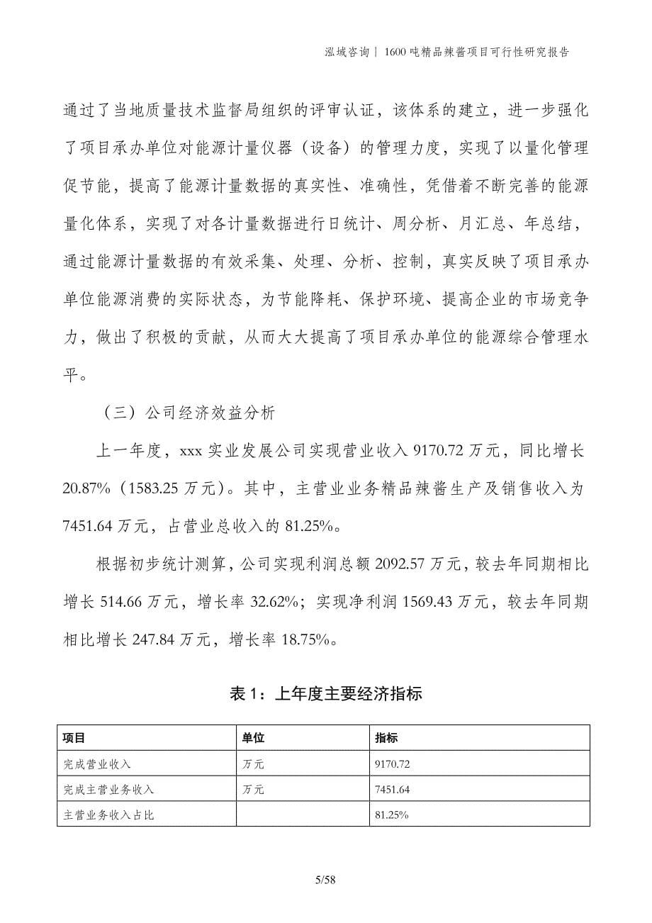 1600吨精品辣酱项目可行性研究报告_第5页