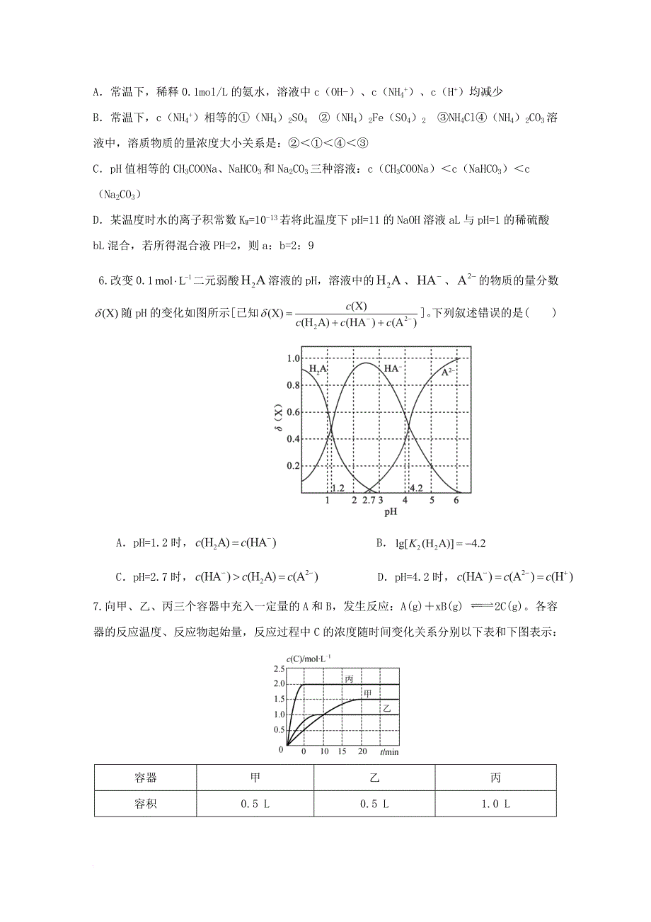 湖南省邵东县2018届高三化学上学期第五次月考试题_第2页