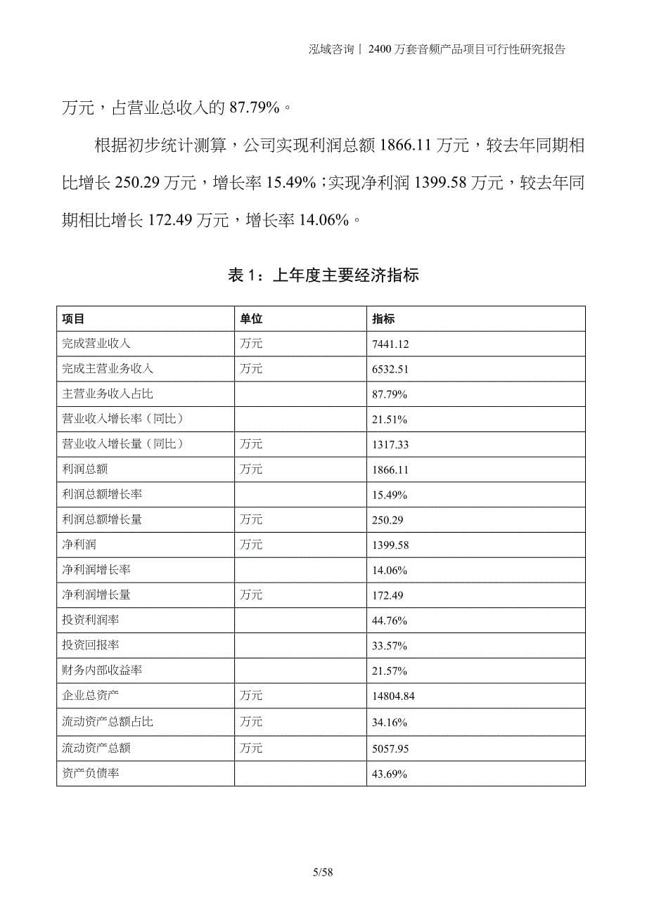 2400万套音频产品项目可行性研究报告_第5页