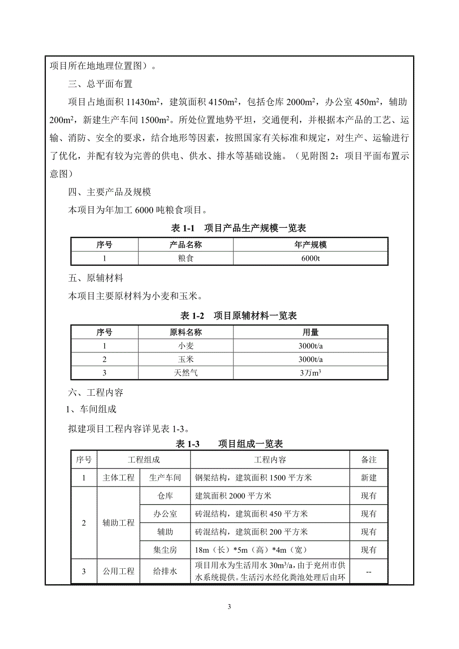 济宁市兖州区硕丰商贸有限公司年加工6000吨粮食项目环境影响报告表_第4页