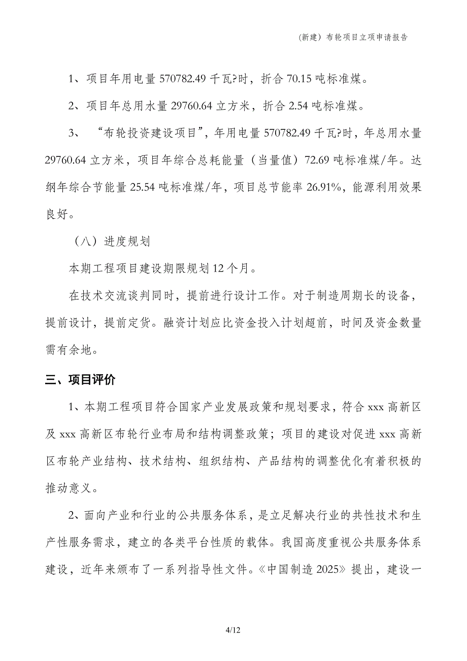 (新建）布轮项目立项申请报告_第4页