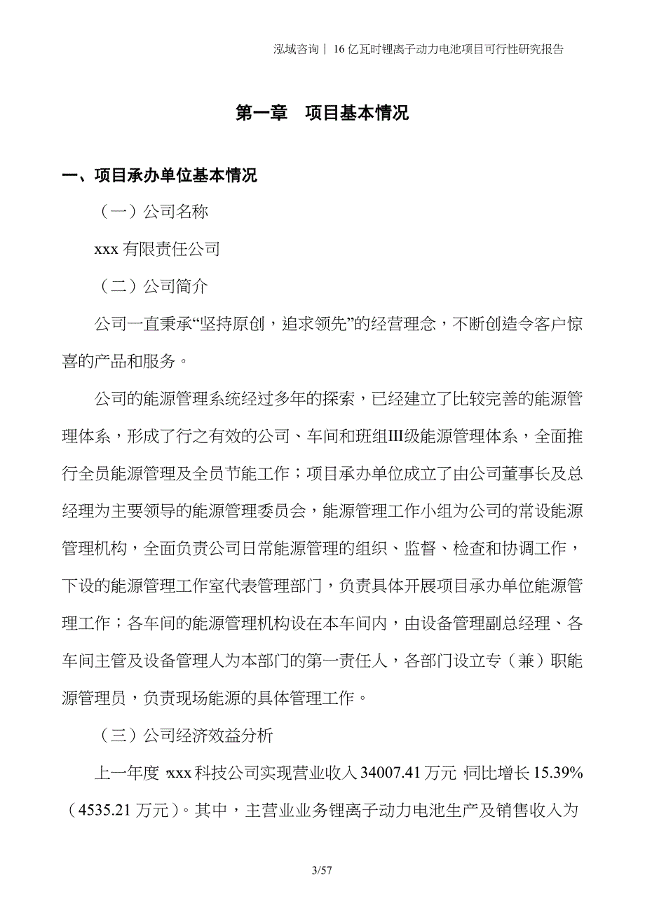 16亿瓦时锂离子动力电池项目可行性研究报告_第3页