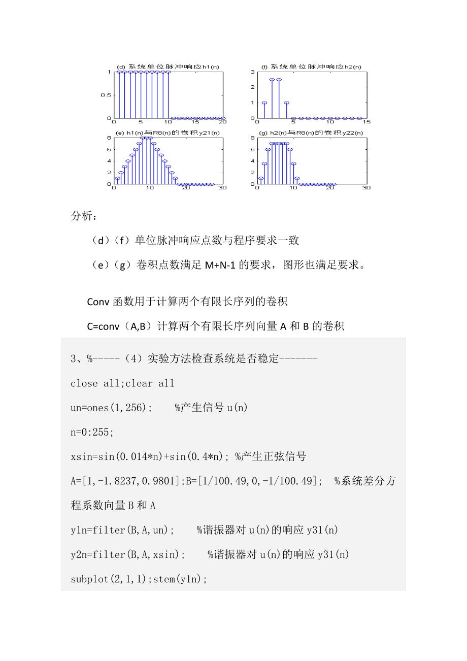 数字信号处理malab上机实验(含子程序)_第4页