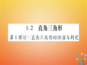 八年级数学下册 第1章 1_2 直角三角形课件 （新版）北师大版