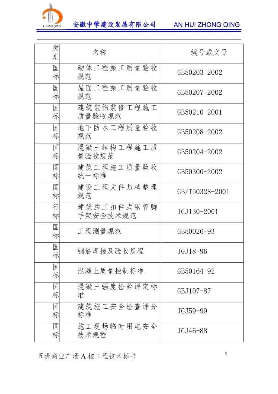 商业楼施工设计(六层框架)_第5页