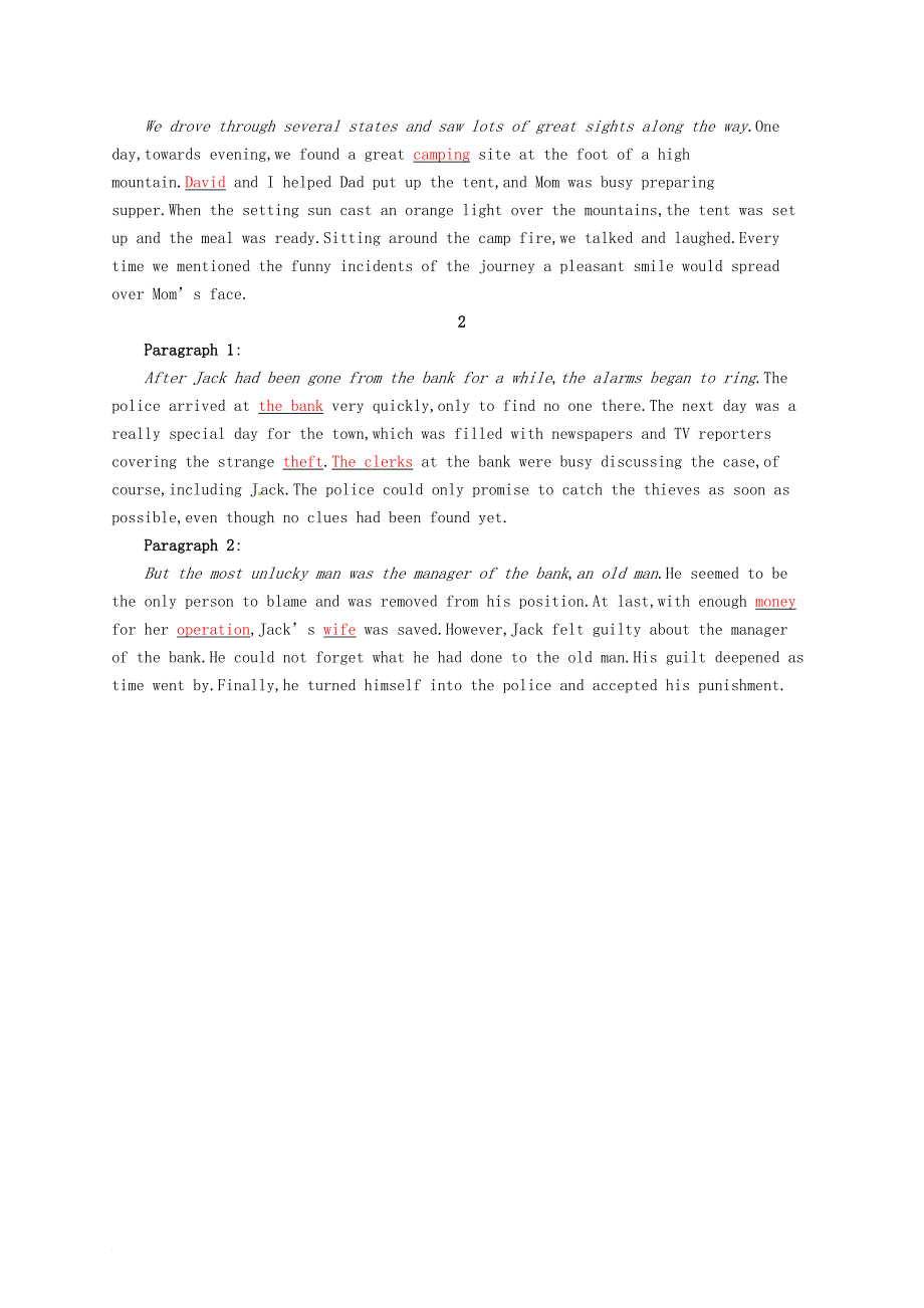高考英语二轮复习 写作提升练（四）读后续写_第4页