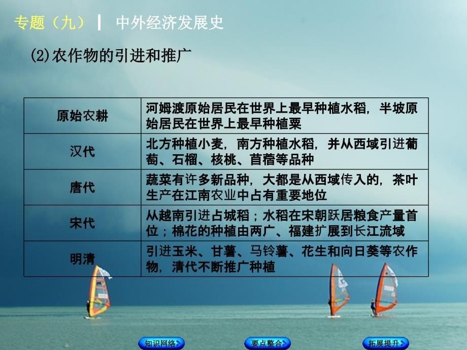 中考历史复习方案 专题突破篇 专题九 中外经济发展史课件 岳麓版_第5页