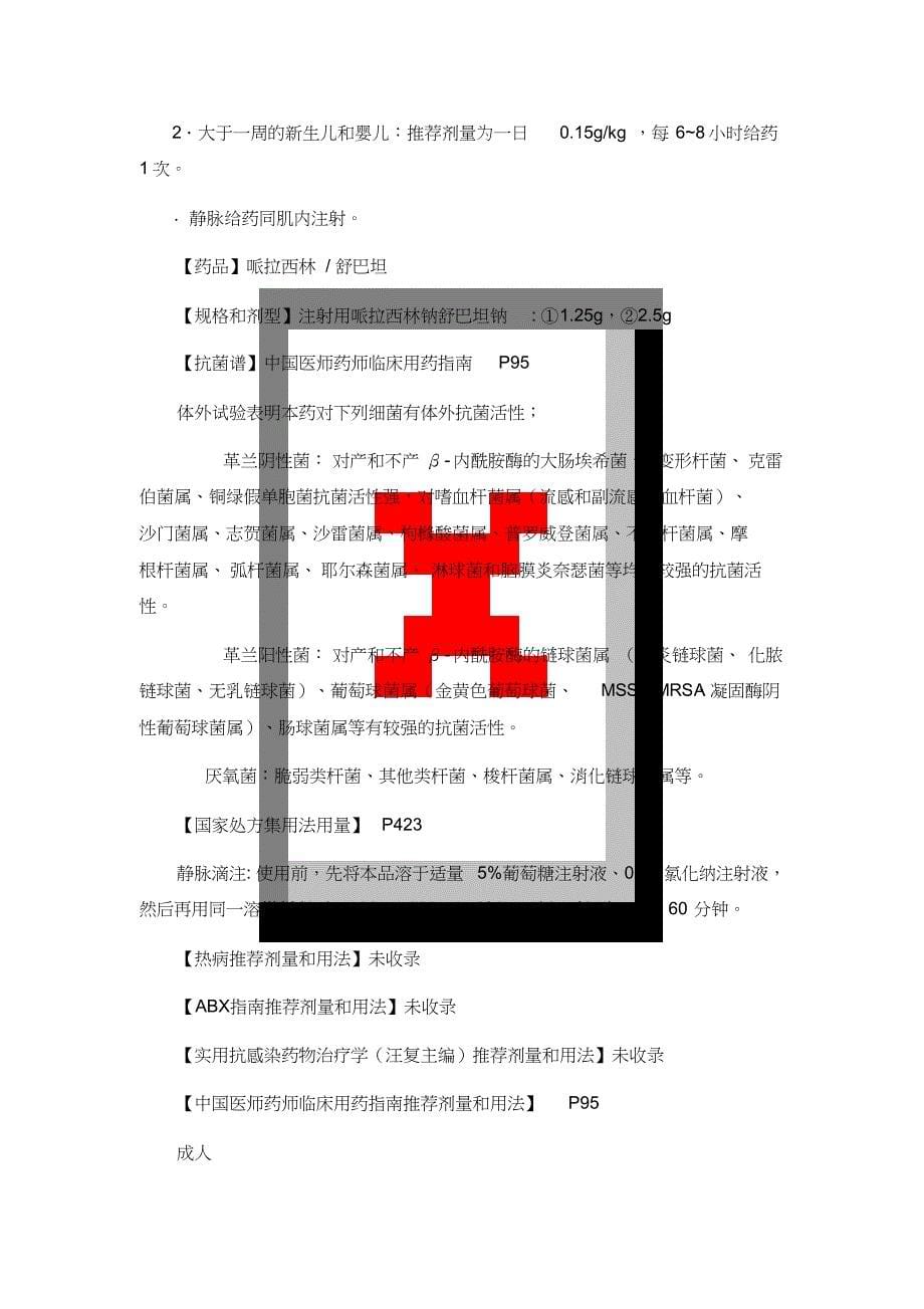 常用抗菌药物用药字典—青霉素复方制剂_第5页