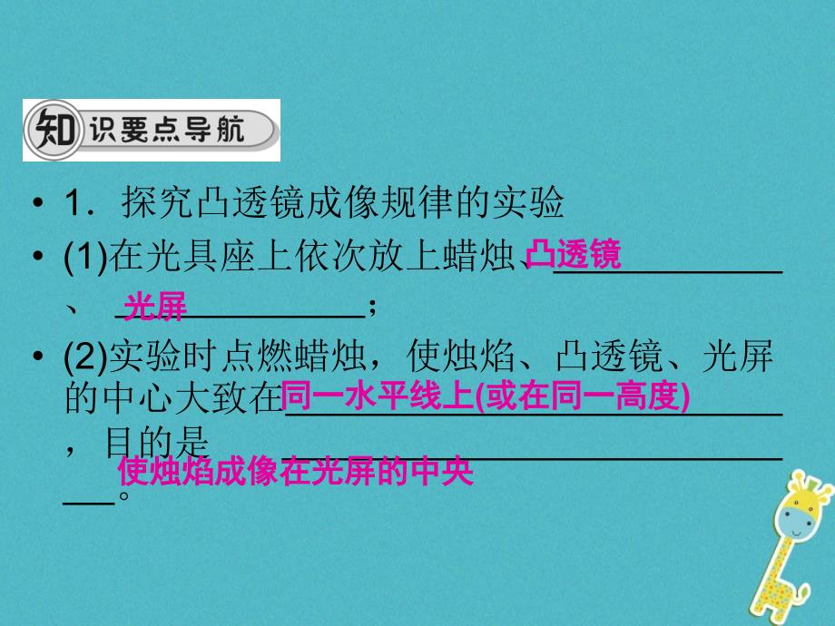 八年级物理全册 第四章 第五节 科学探究：凸透镜成像（第2课件 凸透镜成像）课件 （新版）沪科版_第2页