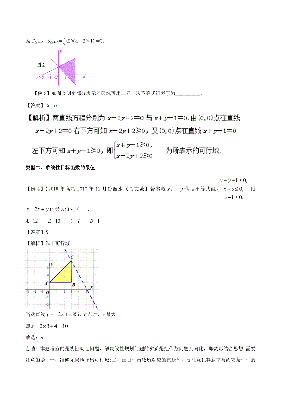 高考数学一轮复习（热点难点）专题41 妙用线性规划巧解最优化问题_第3页