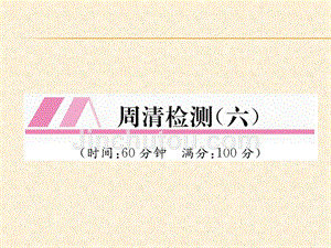 2018年秋沪科版九年级数学上册习题课件：周清检测6