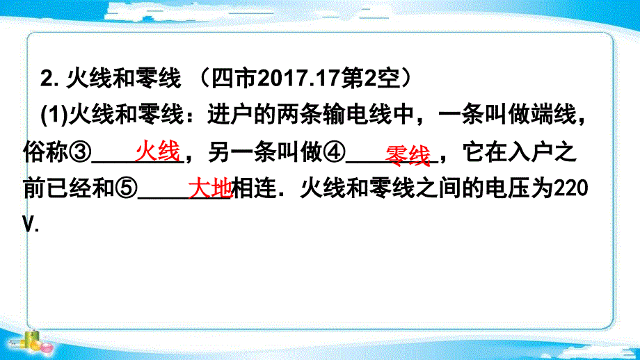 2018年中考物理人教版基础过关复习课件：第十九章  生活用电_第3页