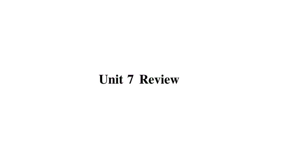2018年秋冀教版九年级英语上册作业课件：unit 7 review_第1页