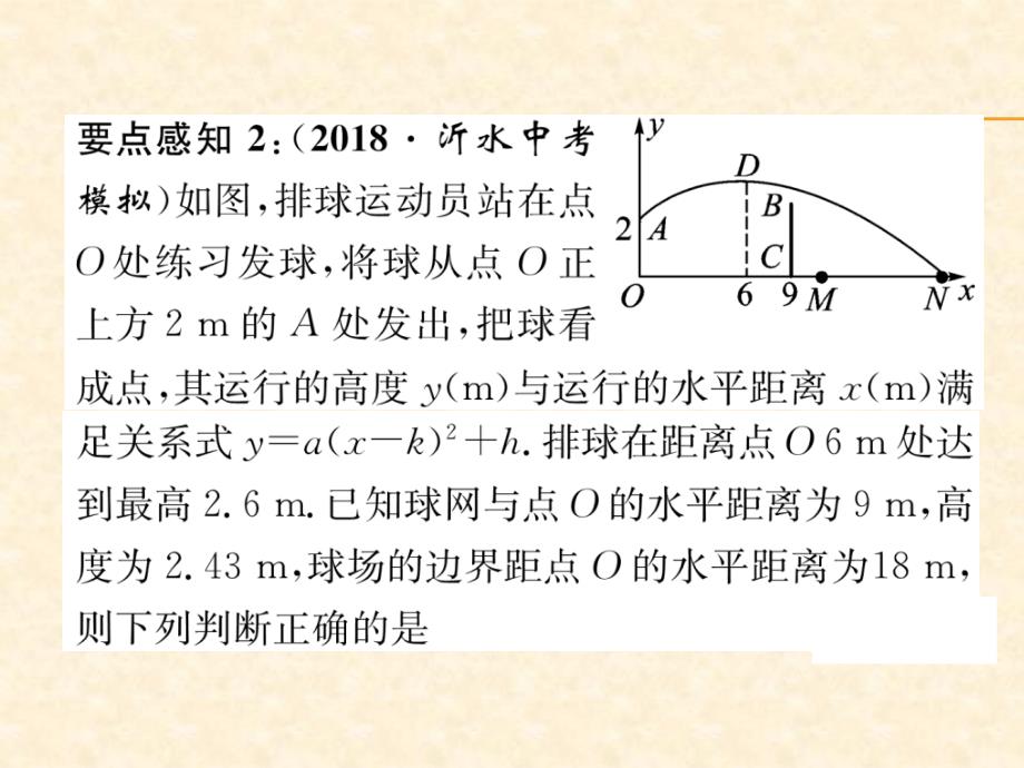 2018年秋沪科版九年级数学上册习题课件：21.第3课时  二次函数的综合应用_第4页
