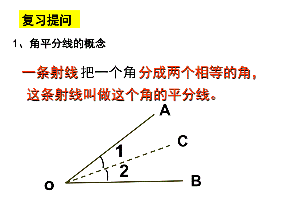 2017-2018学年人教版八年级上册数学课件：12.3角平分线的性质_第2页