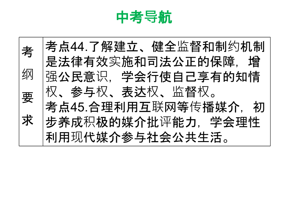 2018年中考思想品德总复习课件：第3单元  第五节  法律与社会秩序_第3页