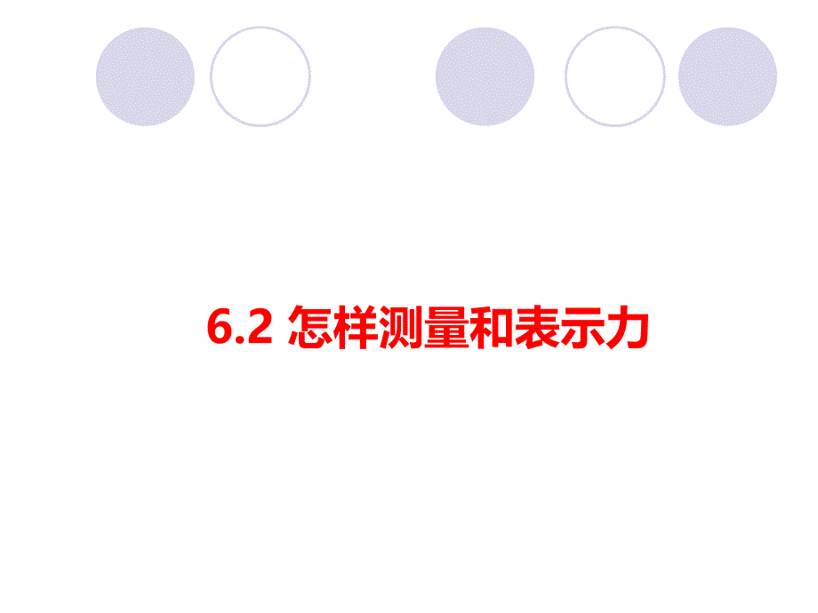 2018年沪粤版八年级物理下册课件：6.2 怎样测量和表示力_第1页