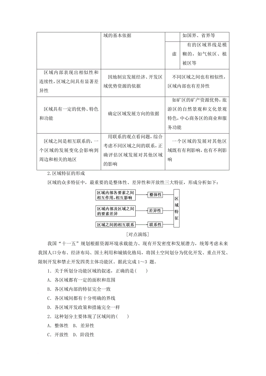 2017_2018学年高中地理第一章区域地理环境与人类活动第一节区域的基本含义习题湘教版必修3_第3页