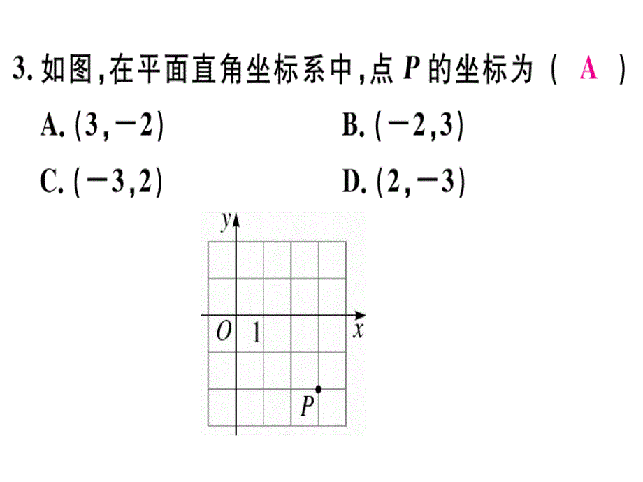 2018年秋八年级（河南）数学上册北师大版习题课件：3.2 第1课时 平面直角坐标系_第4页