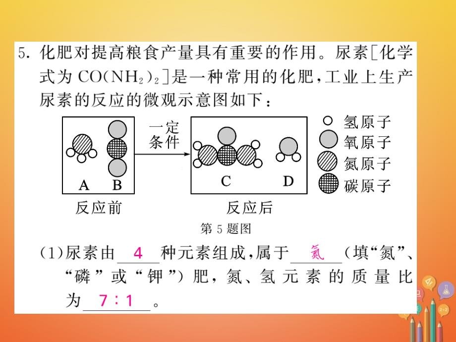 2018届（课堂内外）九年级化学鲁教版下册课件：双休作业七第十一单元化学与社会发展_第4页