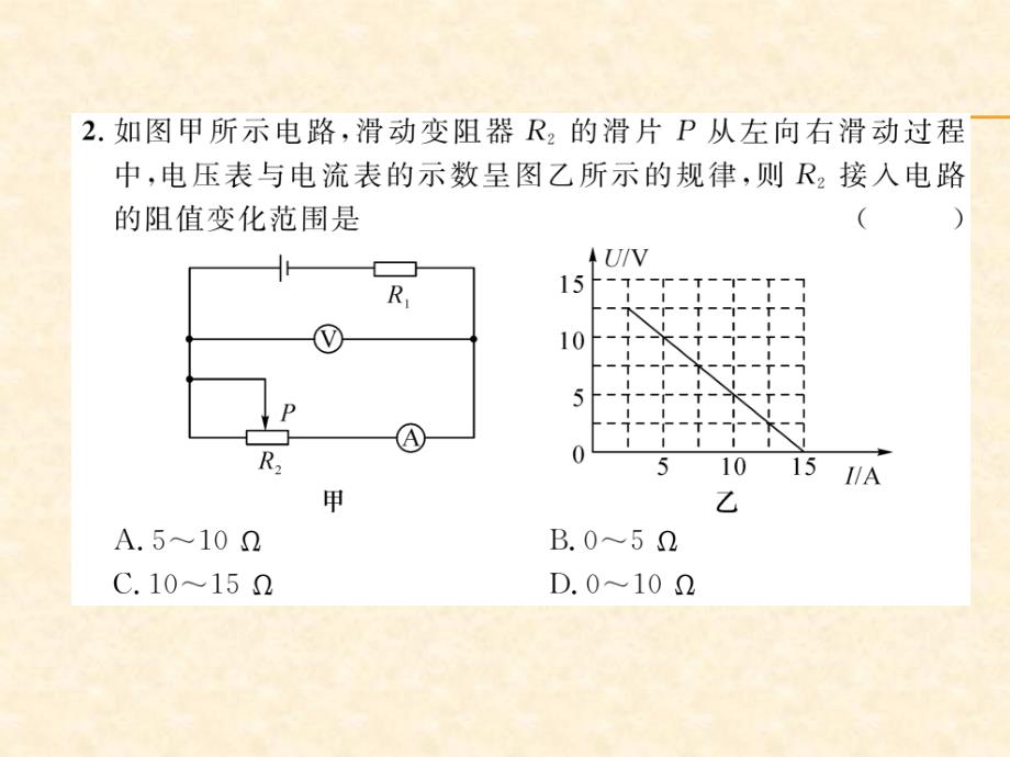 2018年秋沪粤版九年级物理上册作业课件：第14章达标测试题_第2页